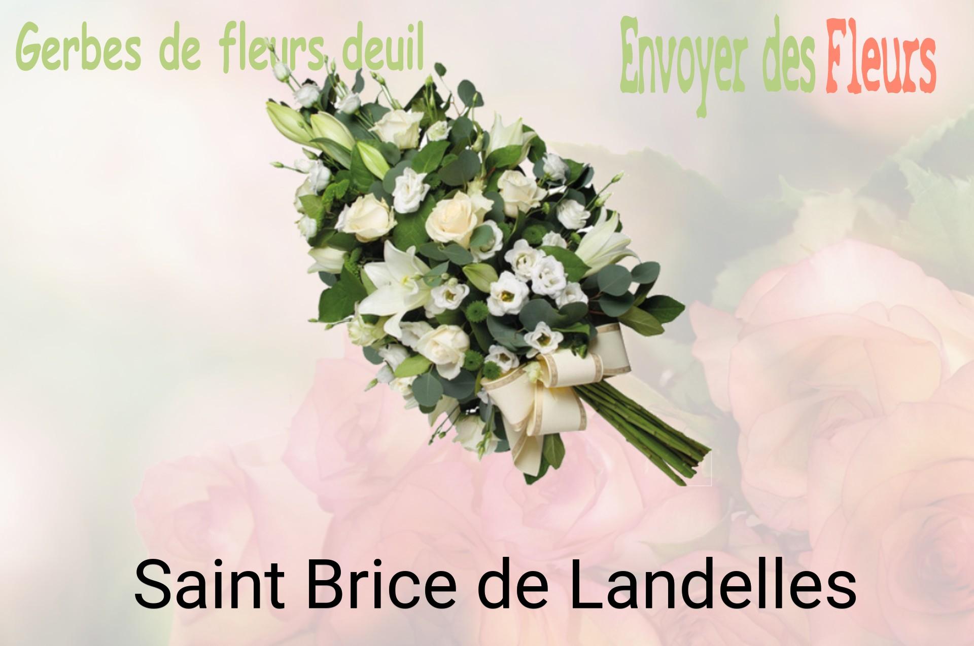 Gerbe de fleurs de deuil livrée à Saint-Brice-de-Landelles